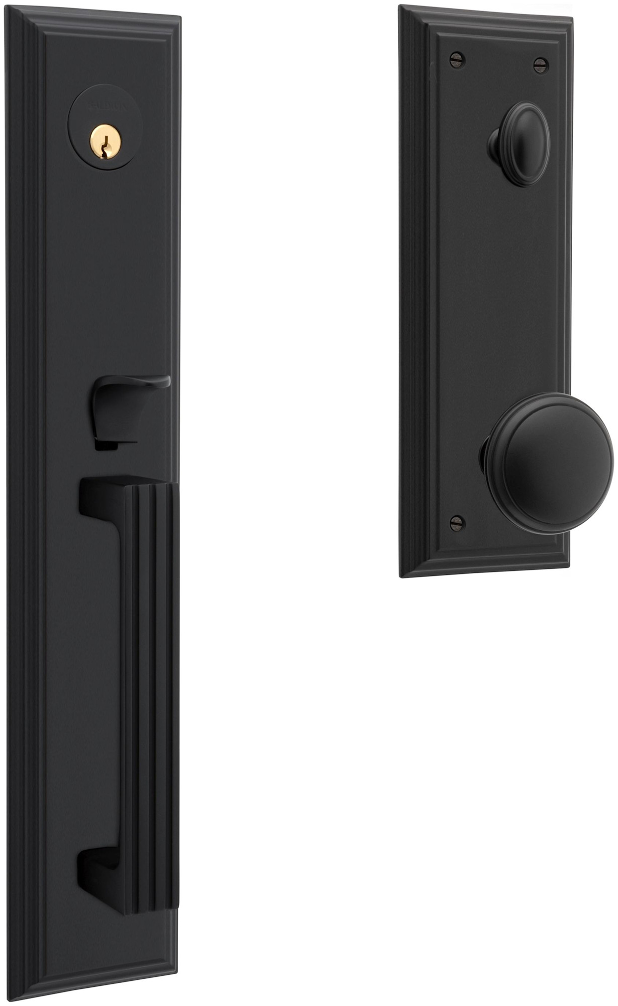 Photos - Interior Door Hardware Baldwin 85342.ENTR Tremont Full Plate Single Cylinder Keyed Entry Handleset with Emergency Egress from the Estate Collection 