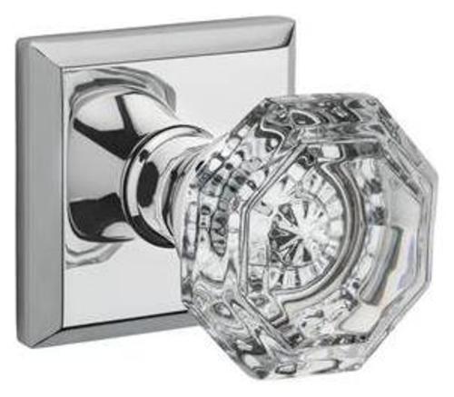 Photos - Door Handle CRYSTAL Baldwin  Two-Sided Through-Door Dummy Door Knobset - Polished Chrome - FDCRYTSR260 FDCRYTSR260 