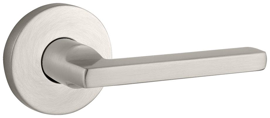 Photos - Door Handle NICKEL Baldwin FD.SQU.CRR Square Non-Turning Two-Sided Through-Door Dummy Door Lever Set from the Reserve Collection Satin  D 