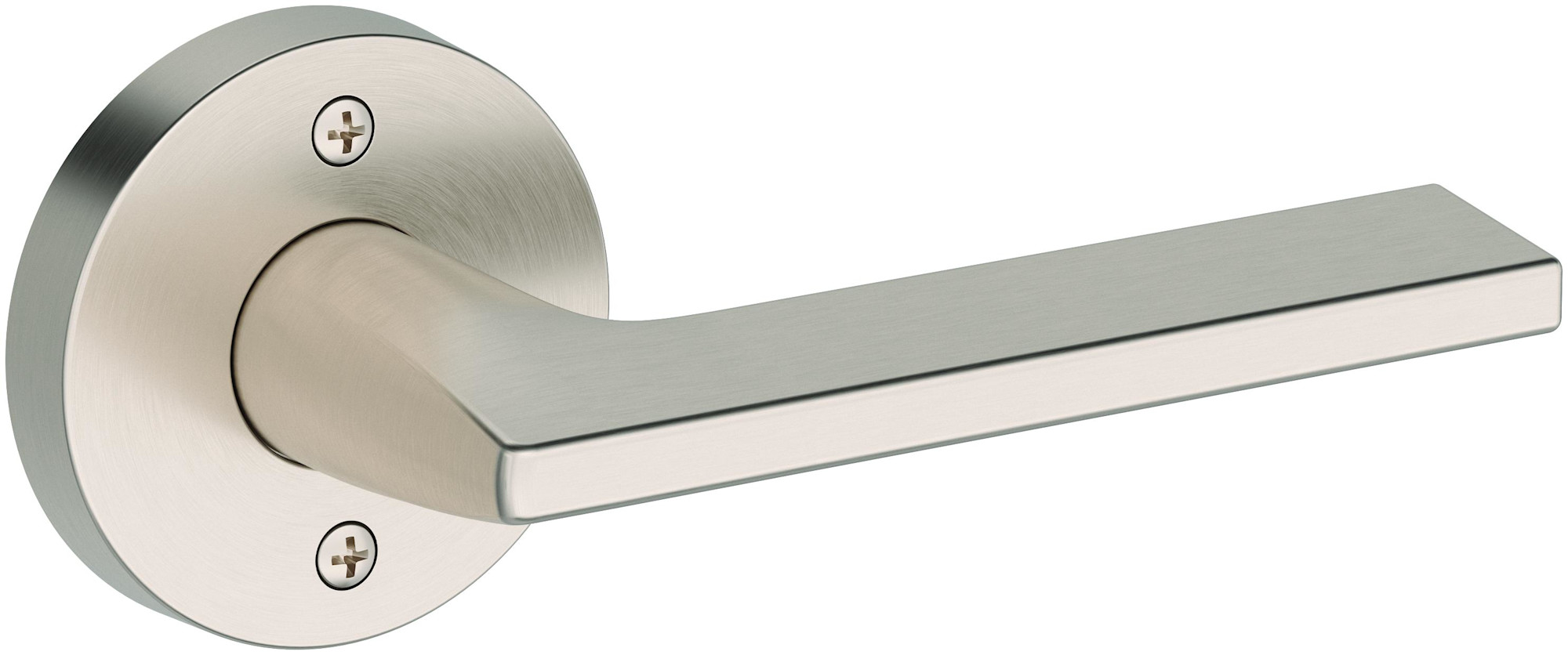 Photos - Door Handle Hills Baldwin HD.ANA.R.CRR Anaheim  Non-Turning One-Sided Dummy Door Lever with Contemporary Round Rose from the Reserve Coll 