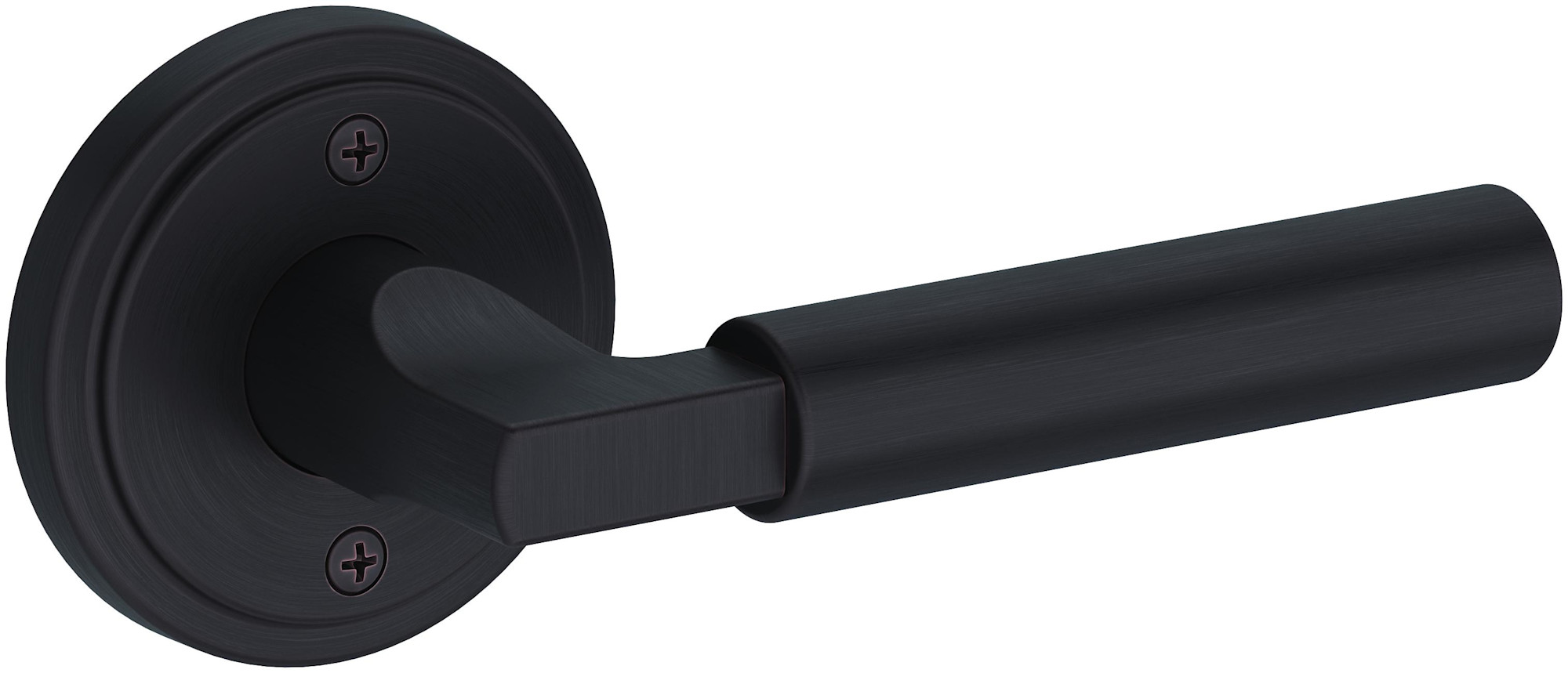 Photos - Door Handle Forest Baldwin HD.LKF.R.SRR Lake  Non-Turning One-Sided Dummy Door Lever with Stepped Round Rose from the Reserve Collection 