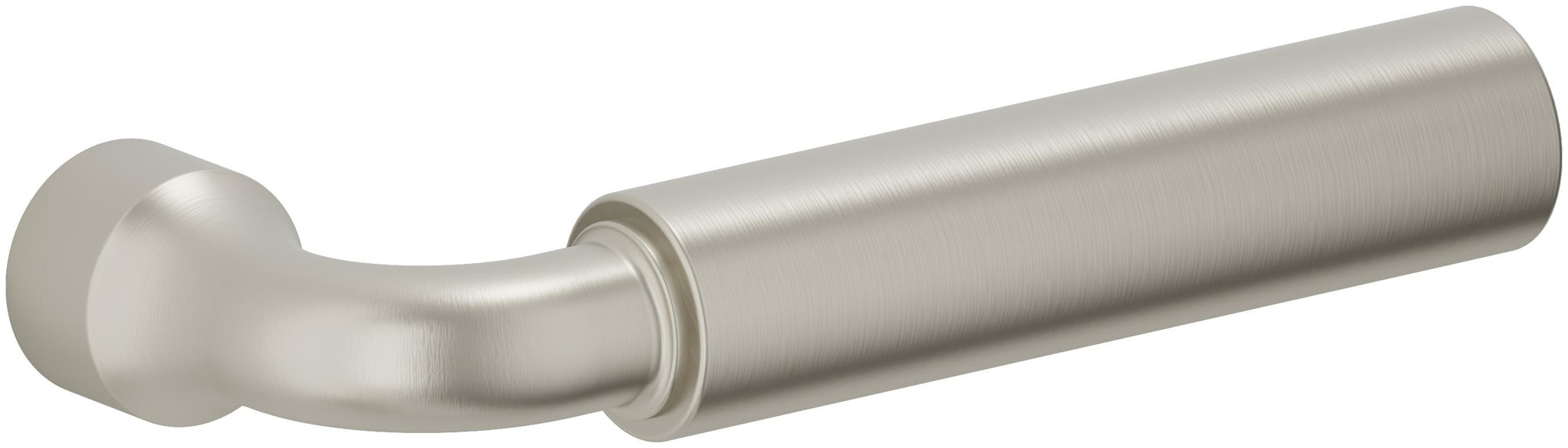 Baldwin L031.RMR Gramercy Curved Knurled Right Handed 4-13/16" Single Door Lever Handle Only from the Estate Collection without Rosettes