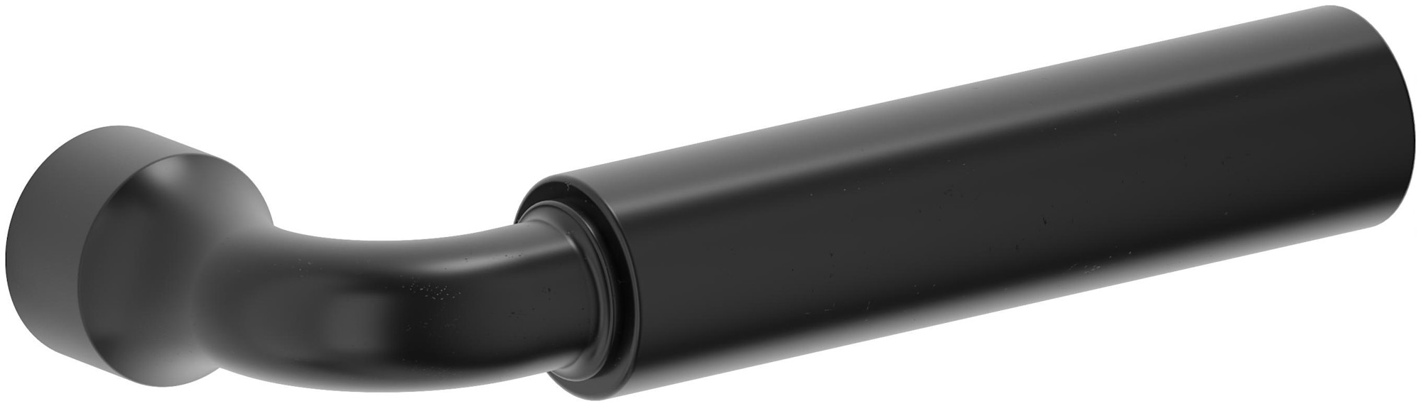 Baldwin L031.MR Gramercy Curved Knurled 4-13/16" Door Lever Handles Only from the Estate Collection Distressed Oil-Rubbed Bronze Hardware Accessories