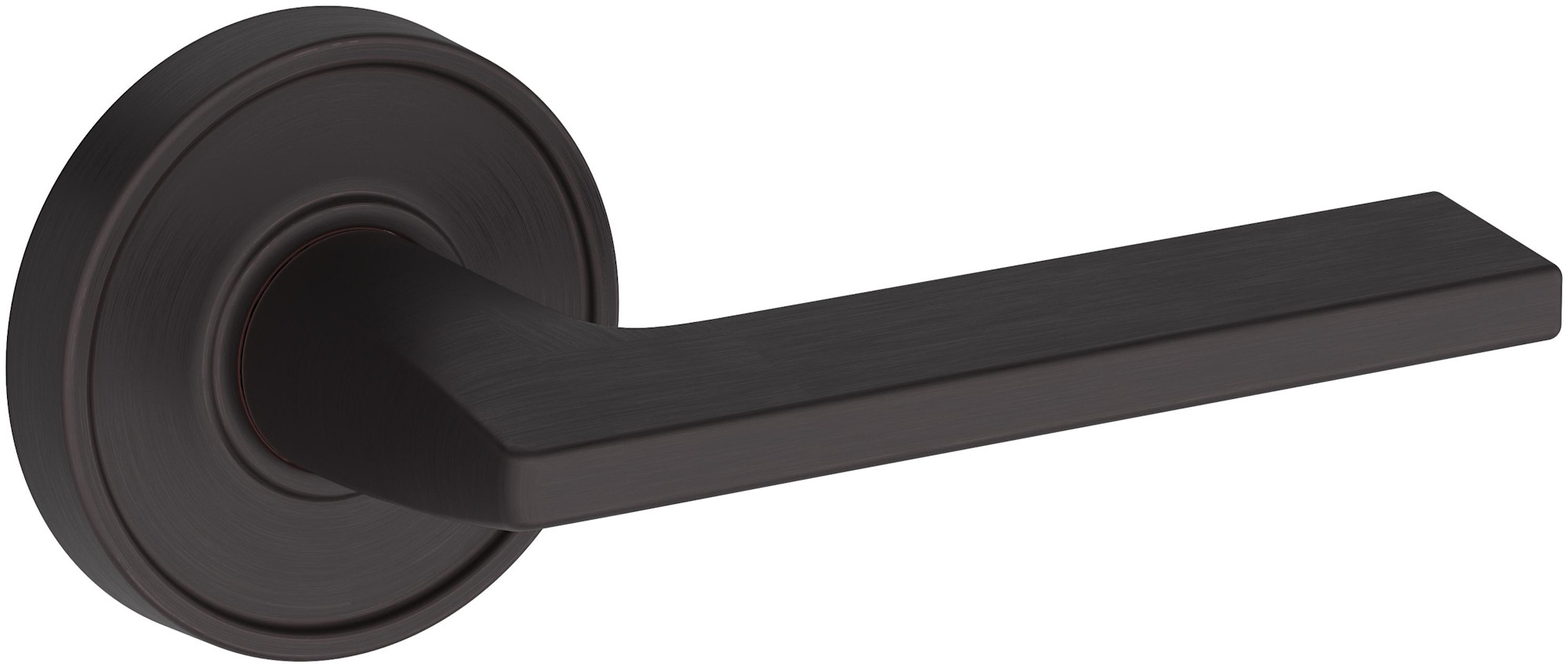 Photos - Door Handle Hills Baldwin PS.ANA.R.RRR Anaheim  Passage Door Lever Set with Recessed Round Rose from the Reserve Collection Venetian Bron 