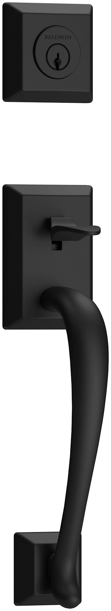 Photos - Interior Door Napa Baldwin SC.NAPxROU.TSR  Standard C Keyway Single Cylinder Keyed Entry Handleset with Traditional Square Rose and Round K 