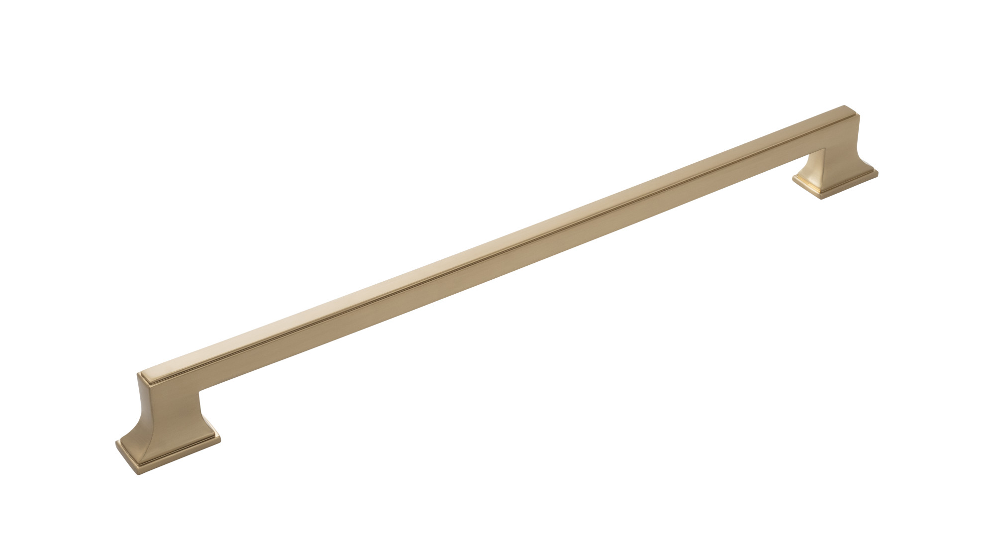 Photos - Furniture Hardware Bronze Gym Belwith Keeler B078831 Brownstone 18" Center to Center Slim Grip Appliance Handle / Appliance Pull Champagne Bronze Cabinet