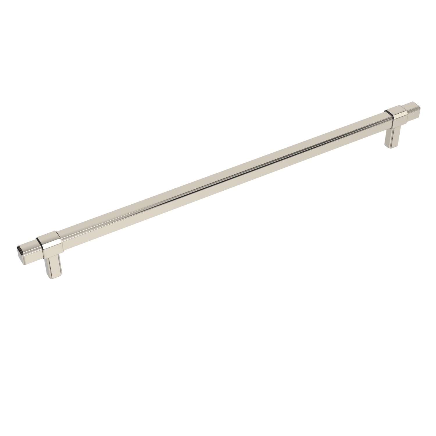 Photos - Furniture Hardware Belwith Keeler B078833 Monroe 18" Center to Center Square Bar Appliance Handle / Appliance Pull Polished Nickel Cabinet Hard