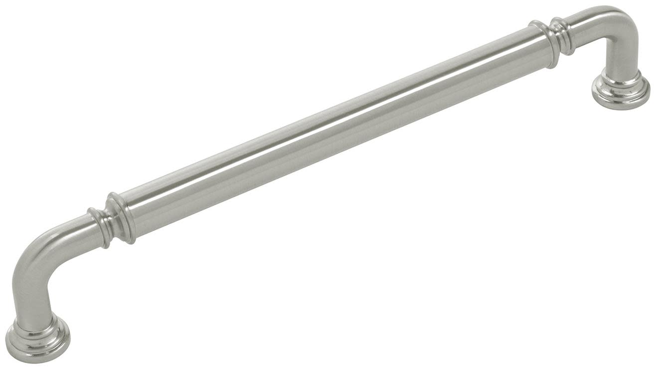Photos - Furniture Hardware Barrel Belwith Keeler B079923 Berkshire 7-9/16" Center to Center Traditional Single  Cabinet Handle / Drawer Pull Satin Nicke 