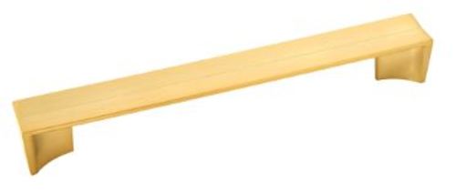Photos - Furniture Hardware MKW Belwith Keeler B076092 Avenue 7-9/16 Inch Center to Center Modern Minimalist Cabinet Handle / Drawer Pull Brushed Golden Bra 