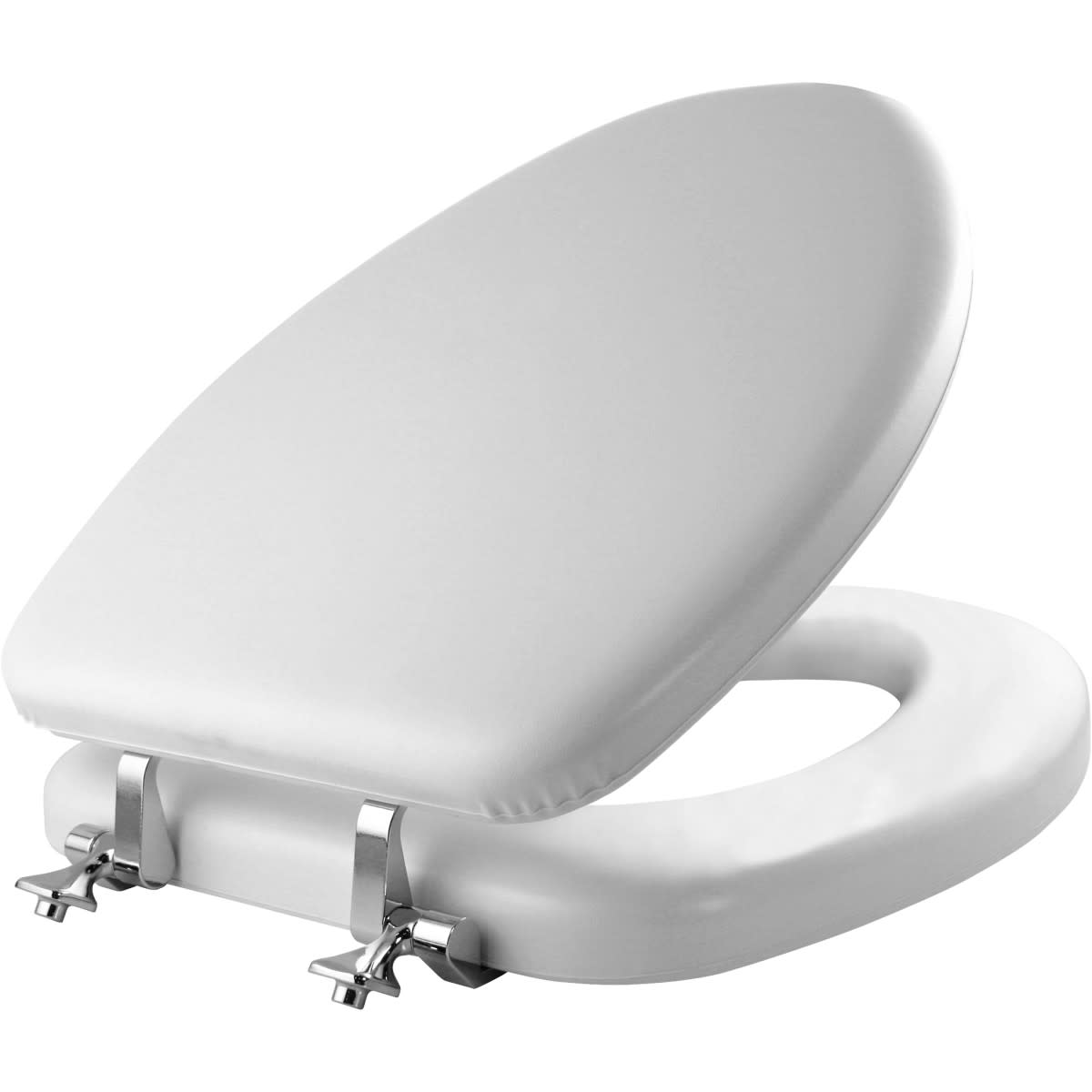 Photos - Toilet Seat Bemis 1815CP Elongated Cushioned Vinyl  and Lid with Stay-Tite Seat Fastening System White Toilets and Bidets Toi 