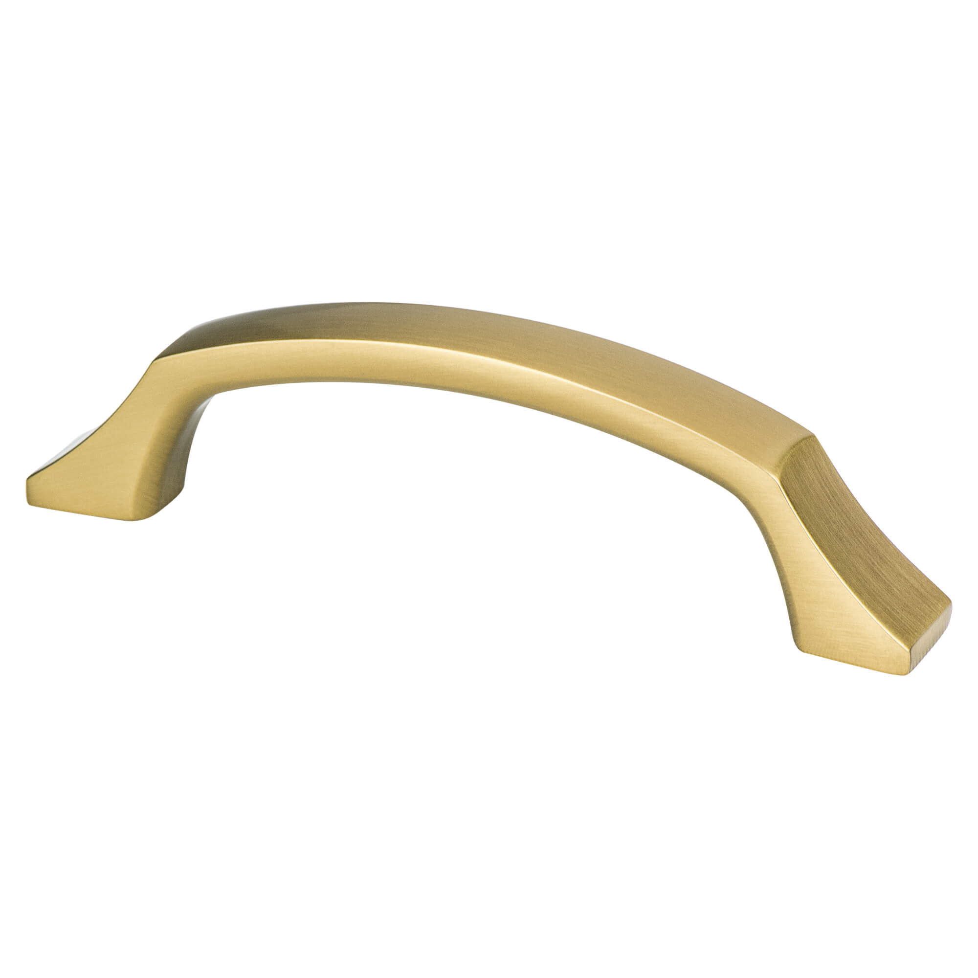 Photos - Furniture Hardware EDGE Berenson 1206-1-P Epoch  3-3/4 Inch Center to Center Handle Arched Cabinet Handle / Drawer Pull Modern Brushed Gold Cabi 