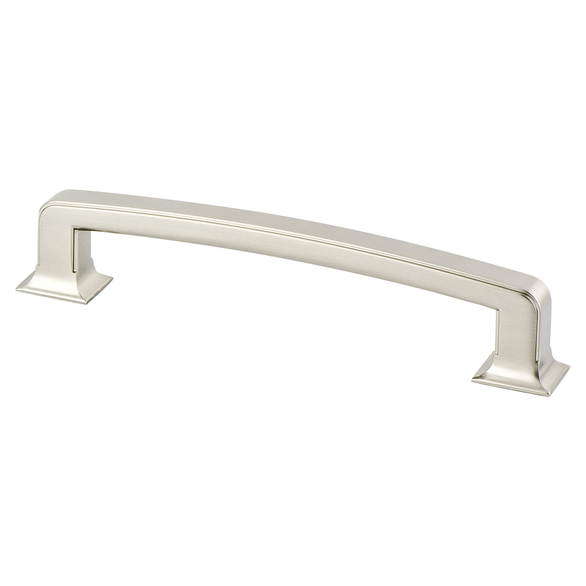 Photos - Furniture Hardware Bold Berenson 2044 Hearthstone 6-5/16" Center to Center Thick Rugged  Cabinet Handle / Drawer Pull Brushed Nickel Cabinet Har 