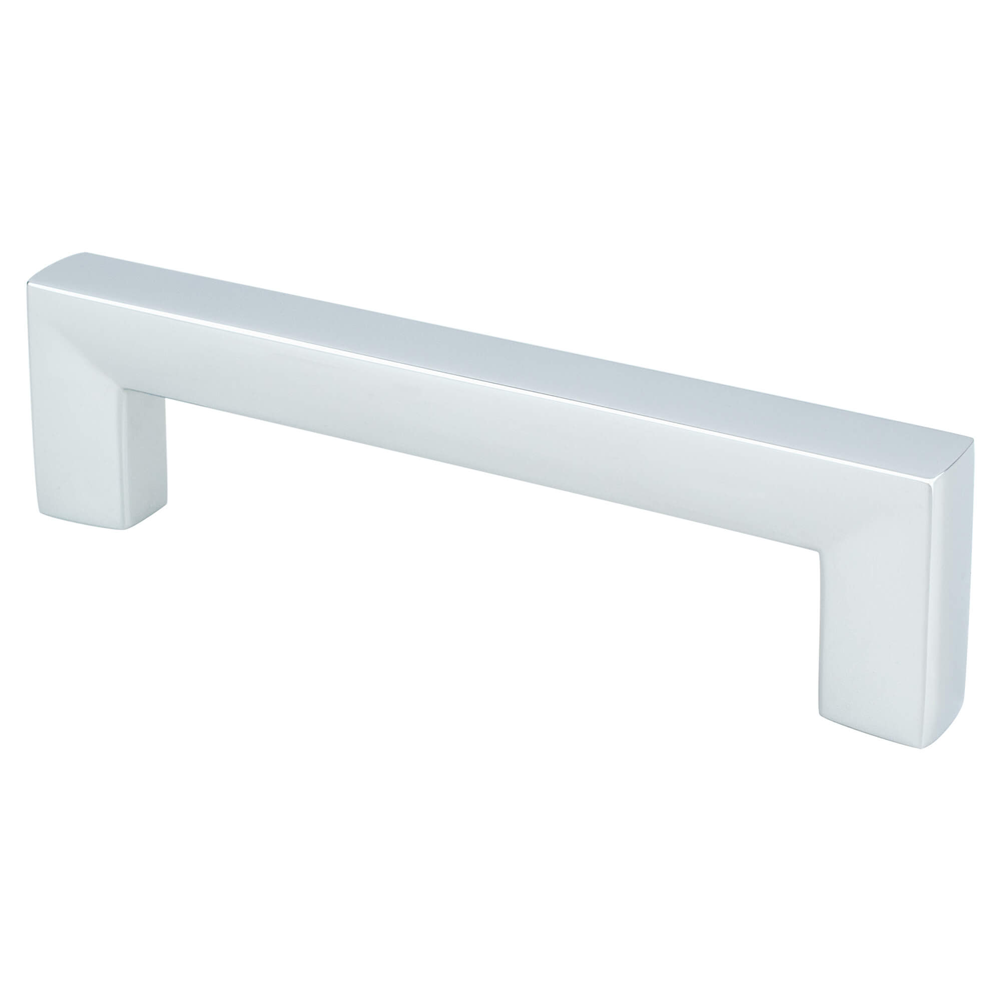 Photos - Furniture Hardware Berenson 9287 Square 3-3/4 Inch Center to Center Modern Cabinet Handle / Drawer Pull by R. Christensen Chrome Cabinet Hardwa