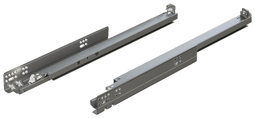 Blum 563.5330B TANDEM 21 Inch Full Extension Concealed Undermount Drawer Slide with 100 Lbs. Weight Capacity and Soft Close for 13 mm Thick Drawers -