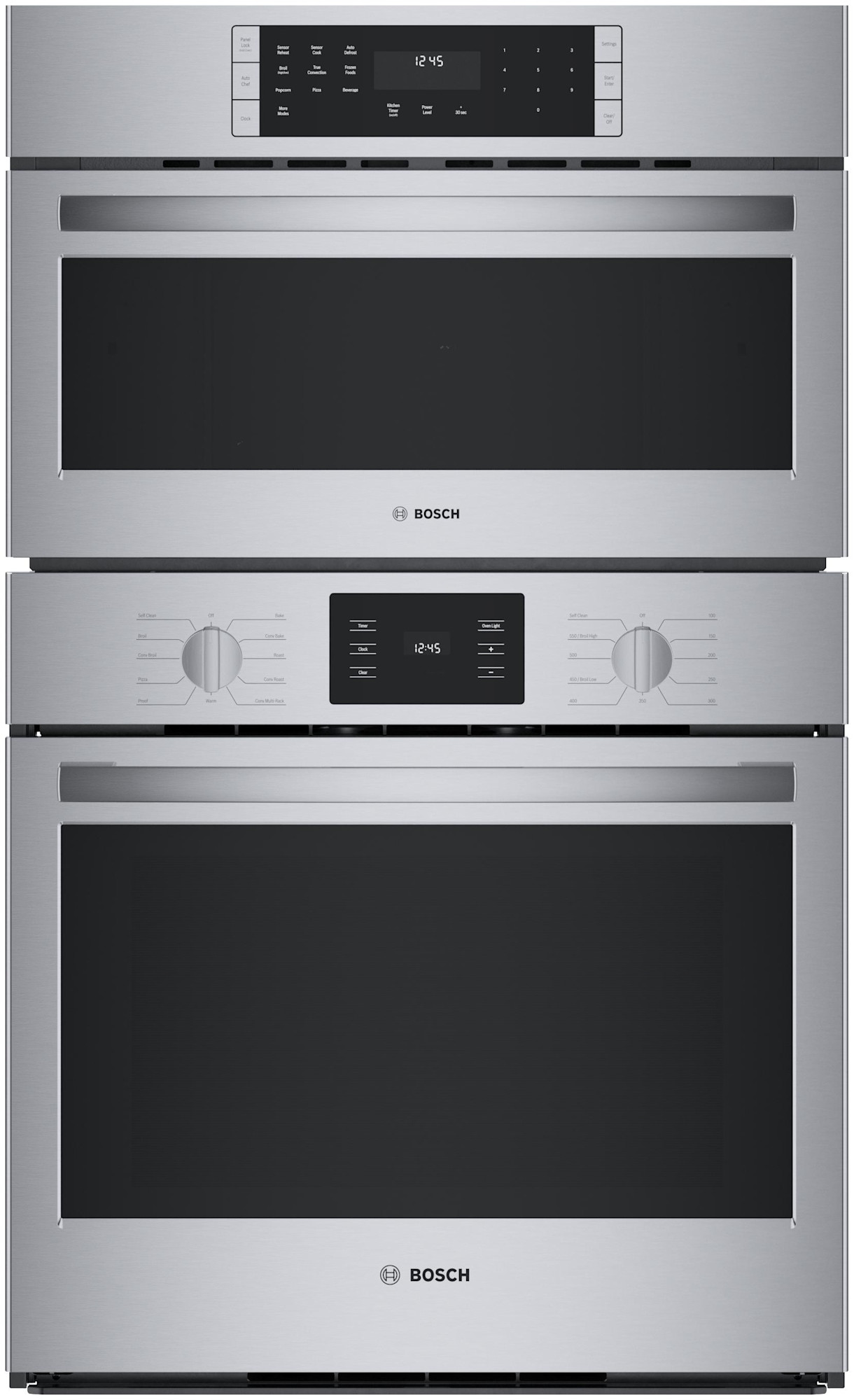 Photos - Oven Bosch HBL57UC 500 Series 30 Inch Wide 6.2 Cu. Ft. Electric and Speed Combo with Convection Bake and SpeedChef Stai