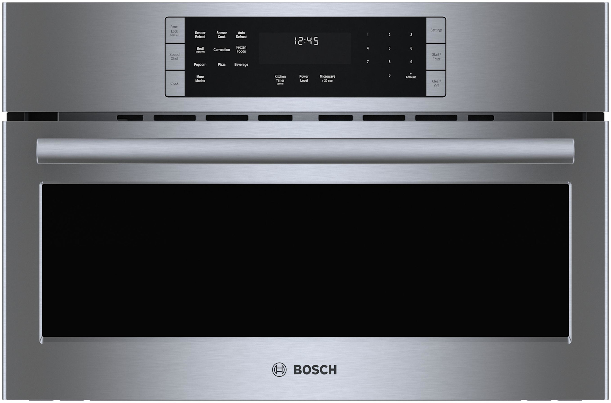 Photos - Built-In Microwave Bosch HMC8012UC 800 Series 30 Inch Wide 1.6 Cu. Ft. 1920 Watt Built In Microwave with SpeedChef Cooking Cycles and Convectio 