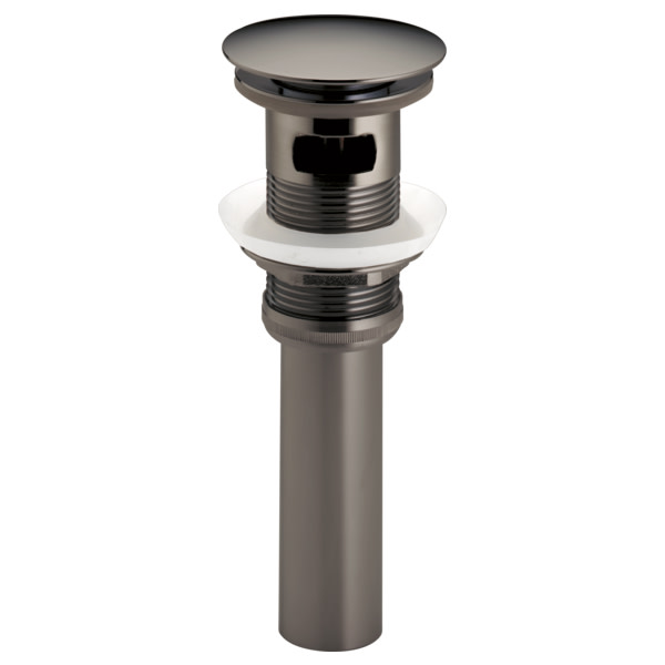 Photos - Pipe Trap Brizo RP72414 1-5/8" Push Button Drain Assembly with Overflow Luxe Steel Sink Accessories and Parts Bathroom Sink Parts Drai 