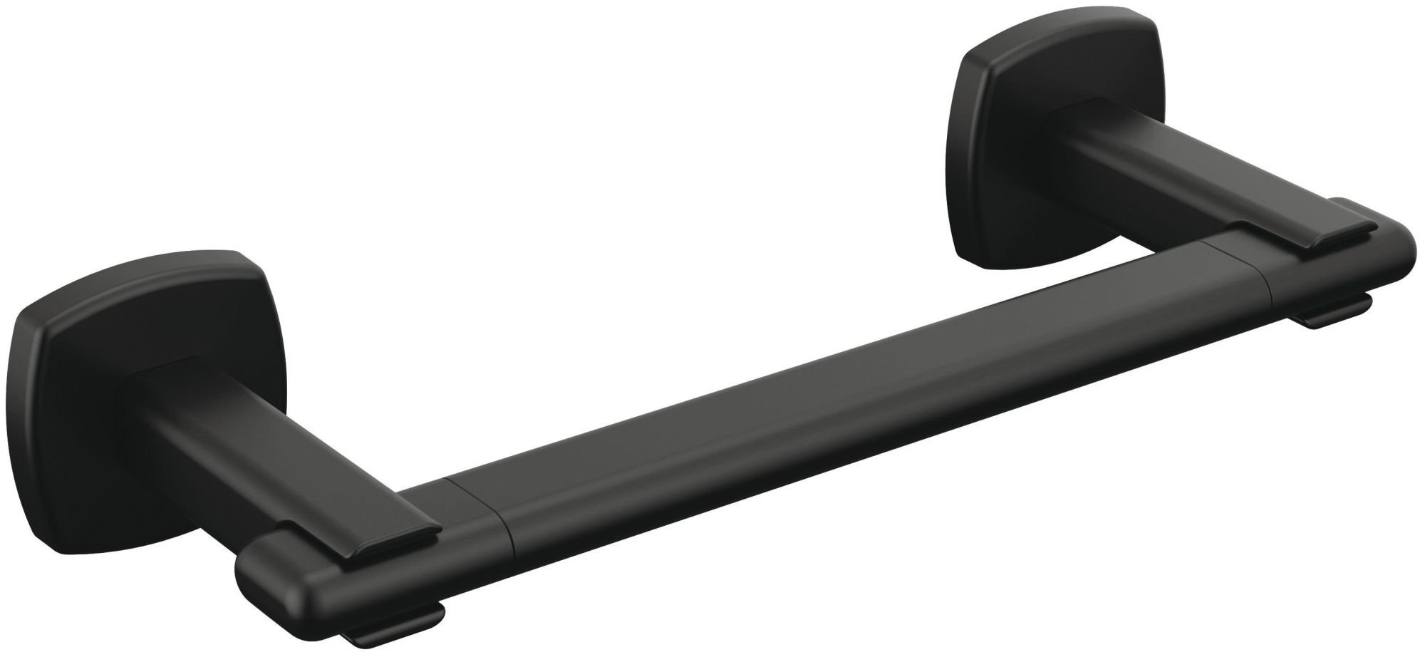Brizo 694767 Allaria 8" Towel Bar Matte Black Bathroom Hardware and Accessories Bathroom Hardware Towel Bars