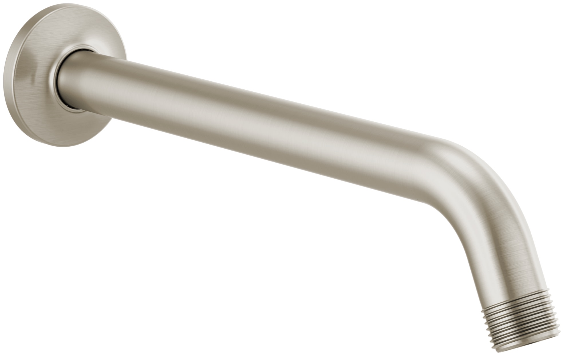 Photos - Shower Riser Rail & Head Holder Brizo 83806 Kintsu 10” Shower Arm and Flange Luxe Nickel Bath and Shower Accessories Shower Components Shower Arms 83806-NK 