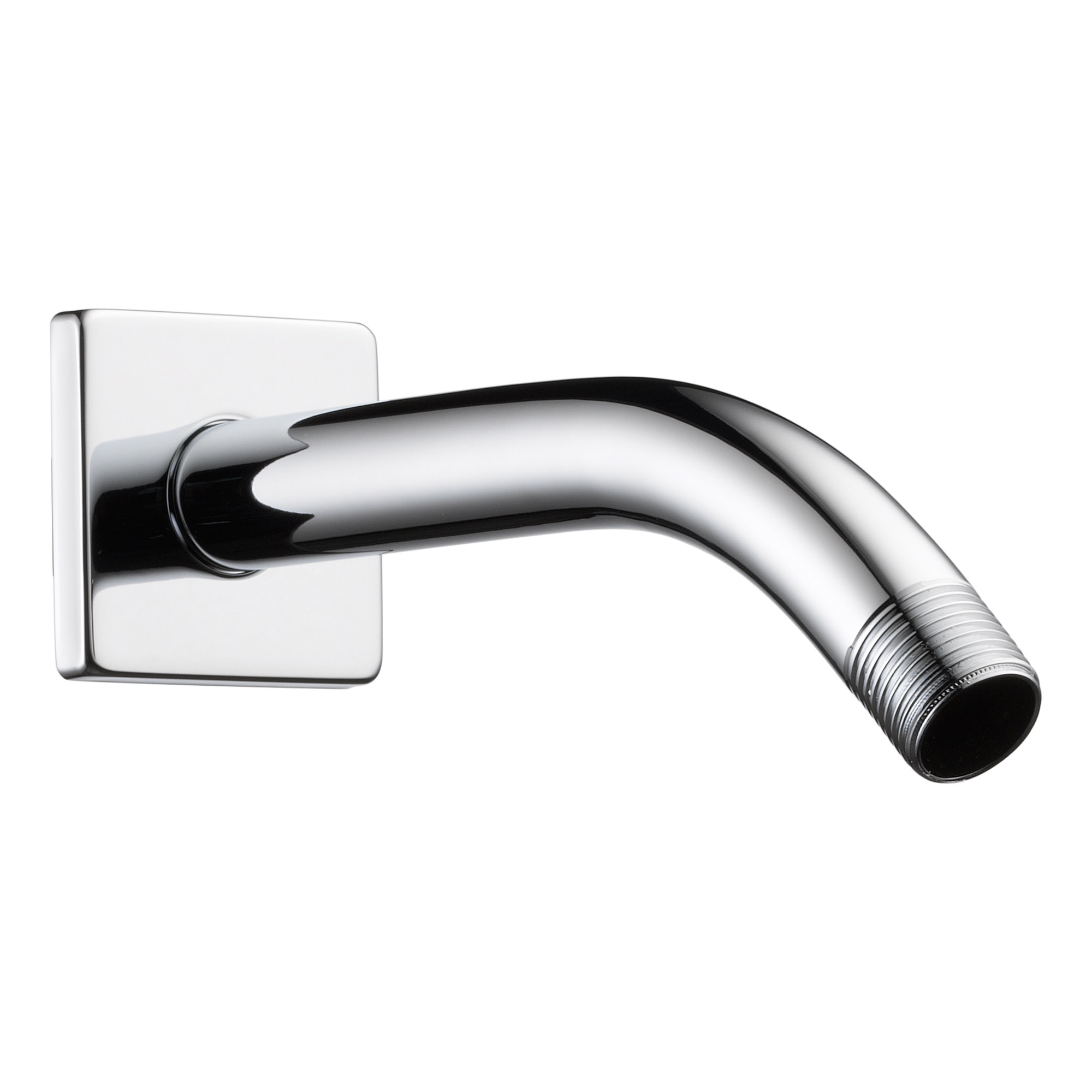 Photos - Shower Riser Rail & Head Holder Brizo RP74448 Essential 7" Wall Mounted Shower Arm and Square Flange Chrome Bath and Shower Accessories Shower Components Sh