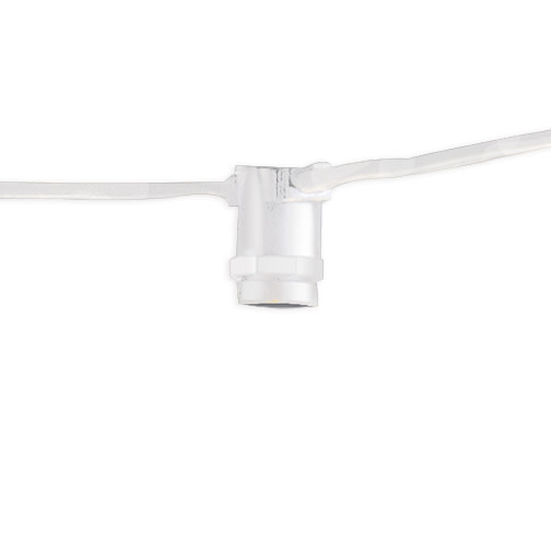 Bulbrite 810050 25' Long 15 Light String Lights White Party Lights String Lights