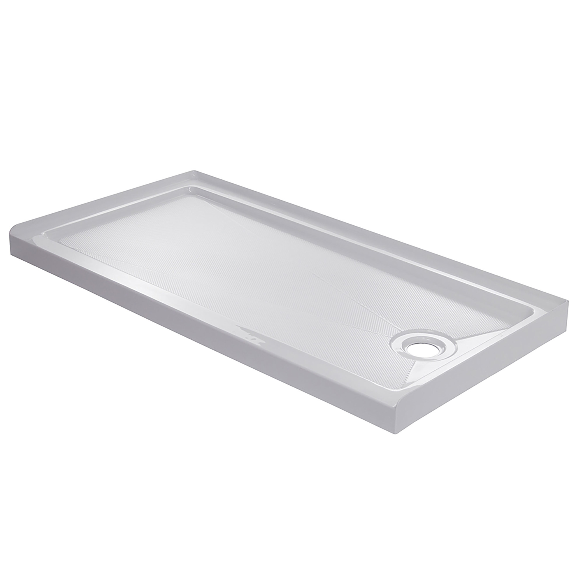 Photos - Shower Tray Craft + MAIN 6030R 60" x 30" Rectangular Shower Base with Single Threshold and Right Drain White Shower Stalls and Doors Sho