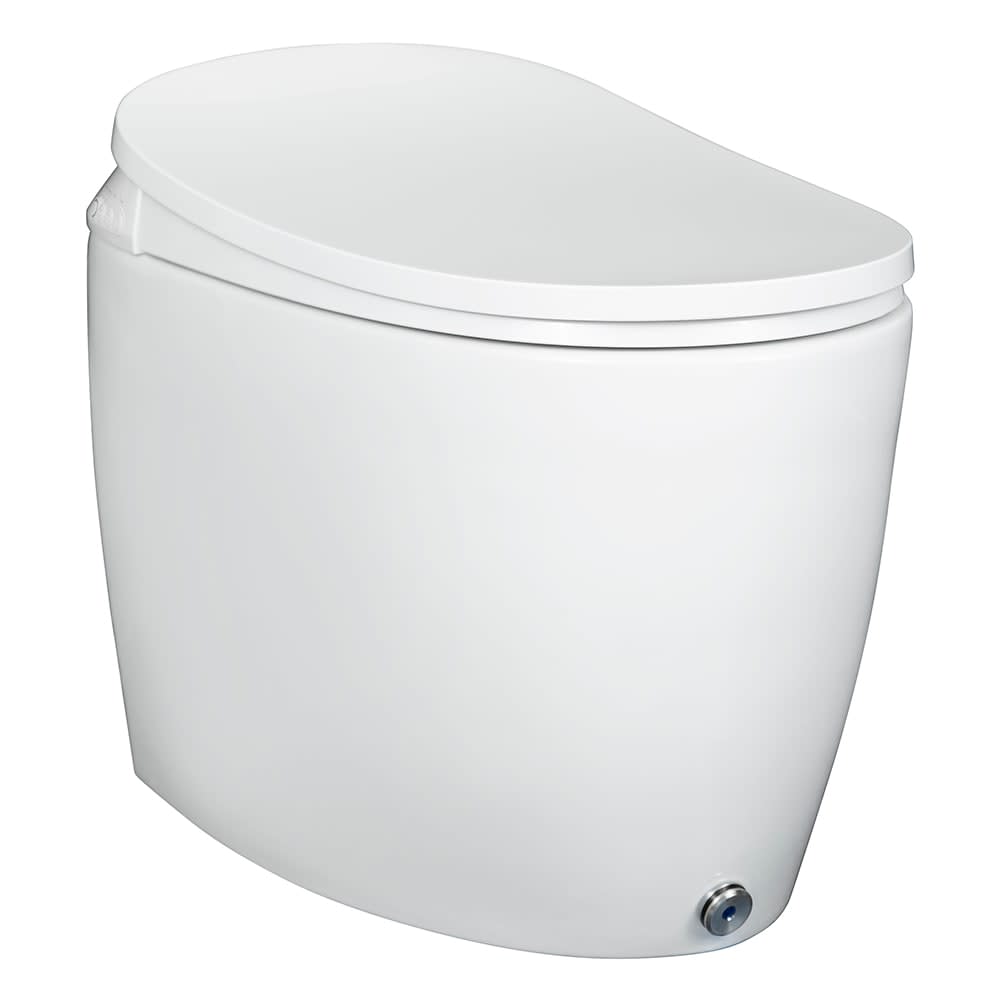 Photos - Toilet CRAFT + MAIN ITL-5001-E Massa 1.28 GPF One Piece Elongated Chair Height  with Left Hand Lever - Seat Included White To