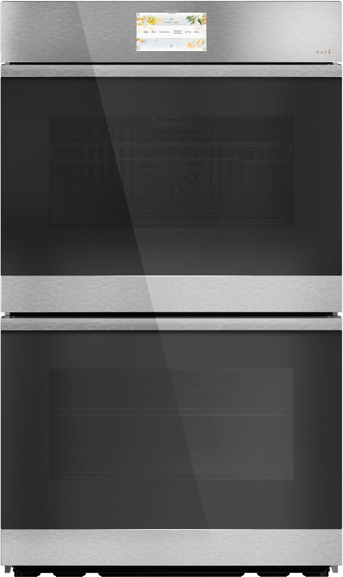 Photos - Oven Electric Cafe CTD90DM2N 30 Inch Wide 10 Cu. Ft. Double with In- Camera Platinum Glass Cooking Appliances Wall s