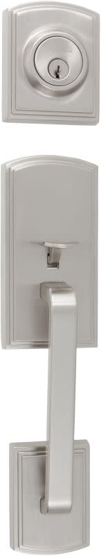 Photos - Interior Door Visconti Callan BP-400-VN  Single Cylinder Door Handle Set from the Italian Collection Satin Nickel Door Hardware Handlesets 