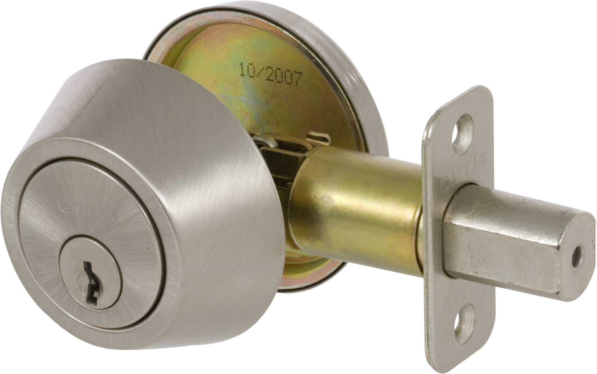 Photos - Door Lock Deadbolt Callan 200S Single Cylinder  Satin Nickel Door Hardware Deadbolts Keyed Entry Deadbolts KA2001 