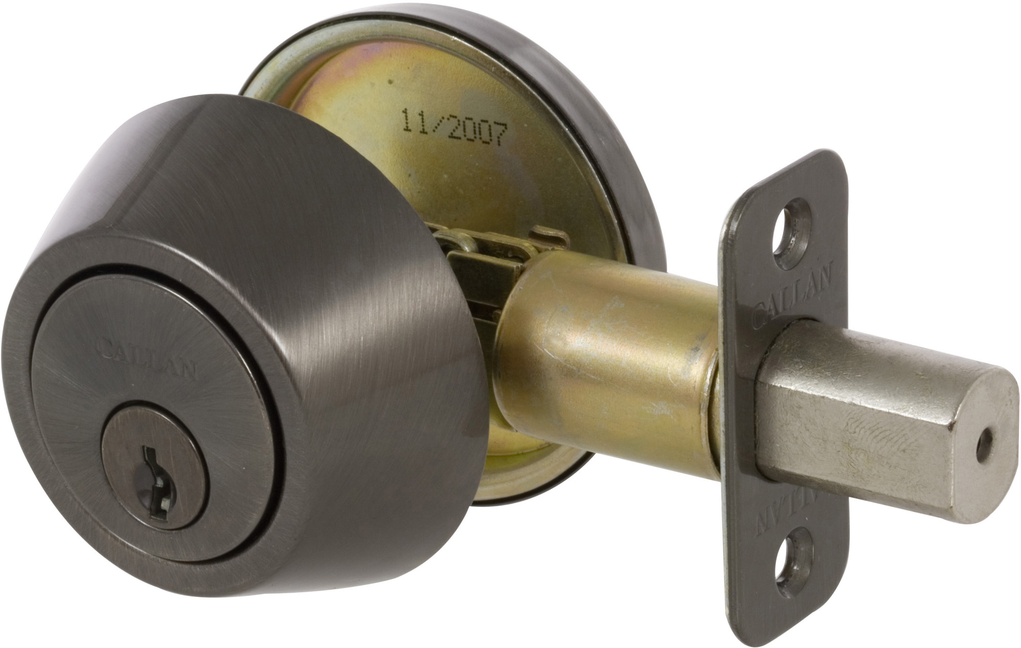 Photos - Door Lock Deadbolt Callan 200S Single Cylinder  Antique Nickel Door Hardware Deadbolts Keyed Entry Deadbolts KA2008 
