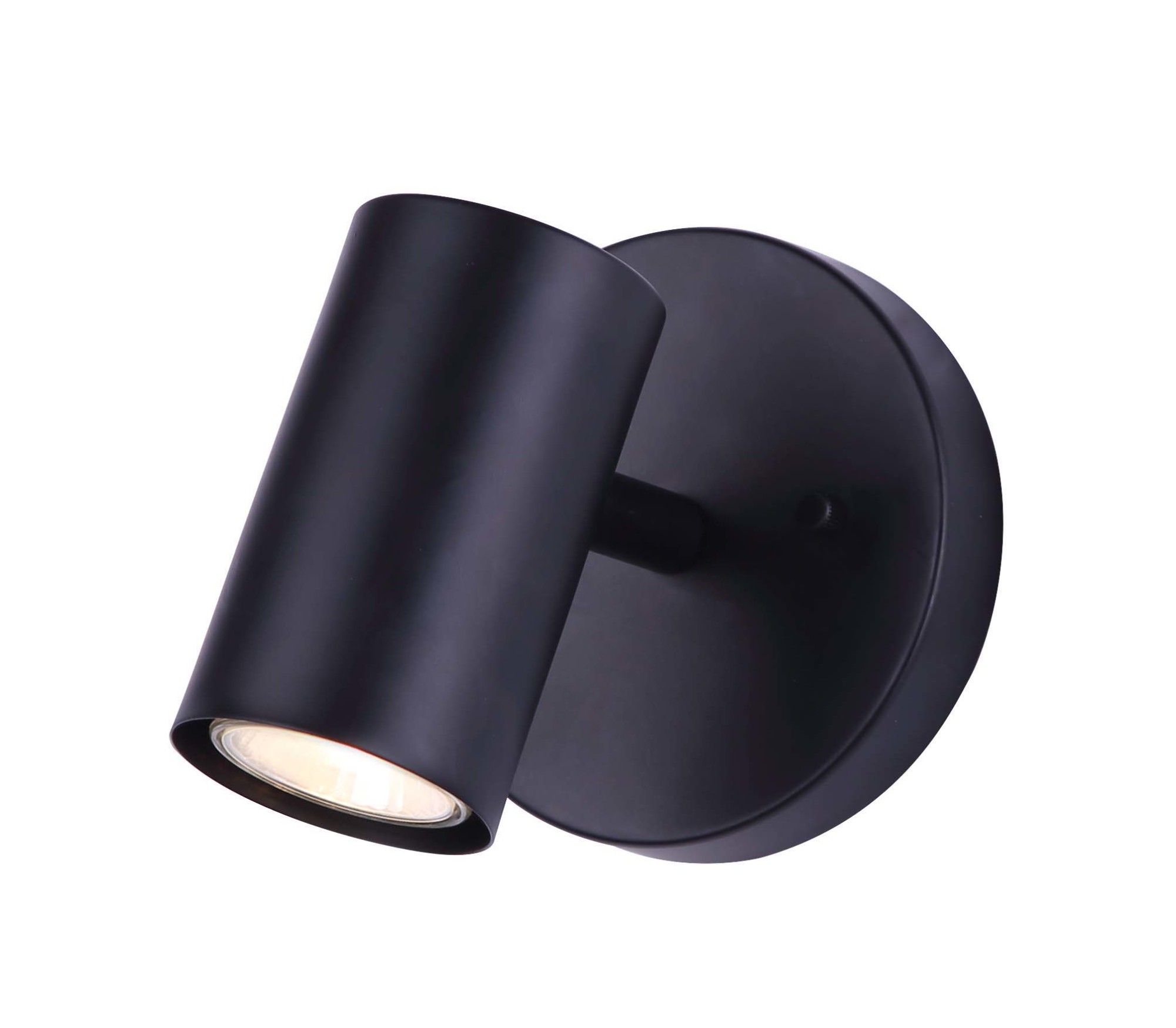 Photos - Chandelier / Lamp Canarm ICW1022A0110 Marena 6" Tall Wall Sconce Black Indoor Lighting Wall Sconces ICW1022A01BK10