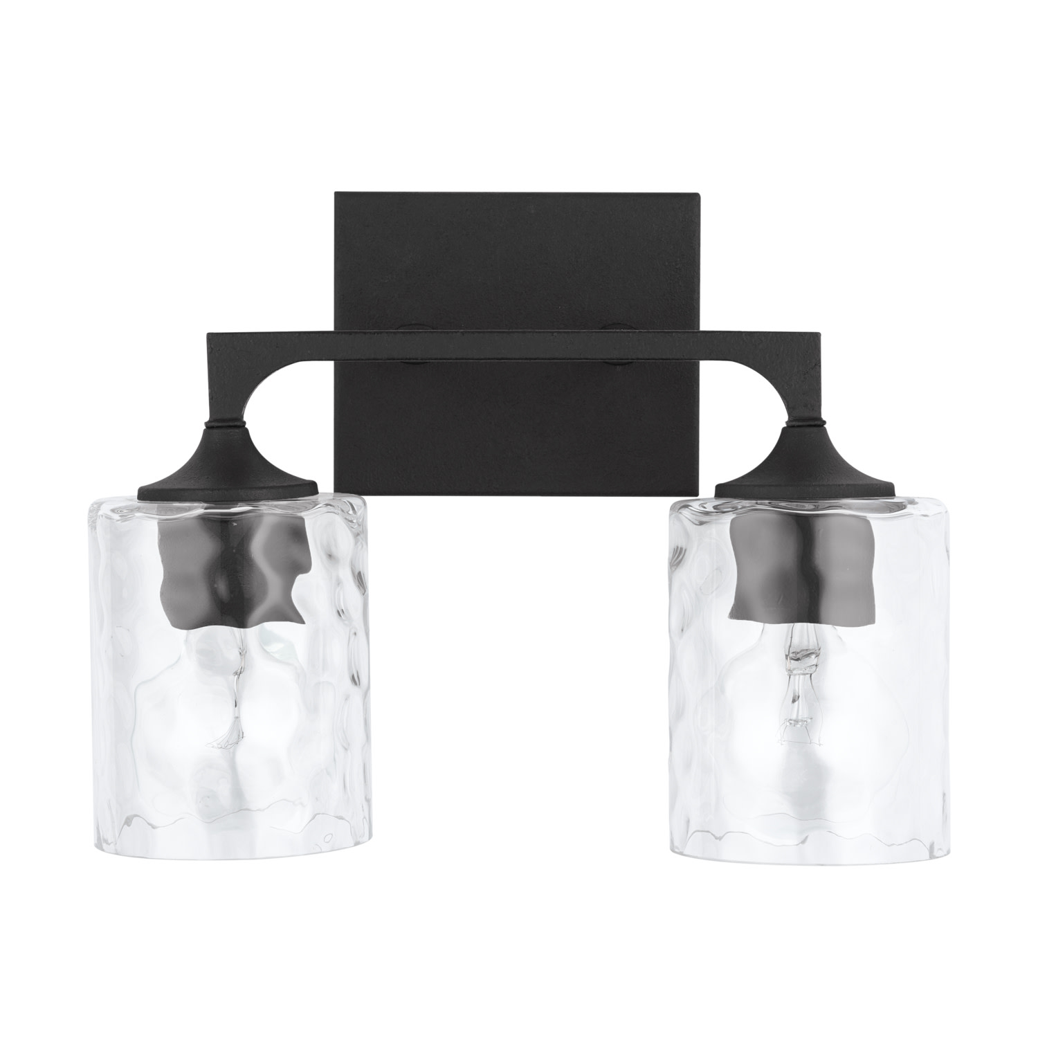 Photos - Chandelier / Lamp Clint Capital Lighting 137321-486  2 Light 14" Wide Bathroom Vanity Light Black Iron Indoor Lighting Bathroom Fixtures Vanity 