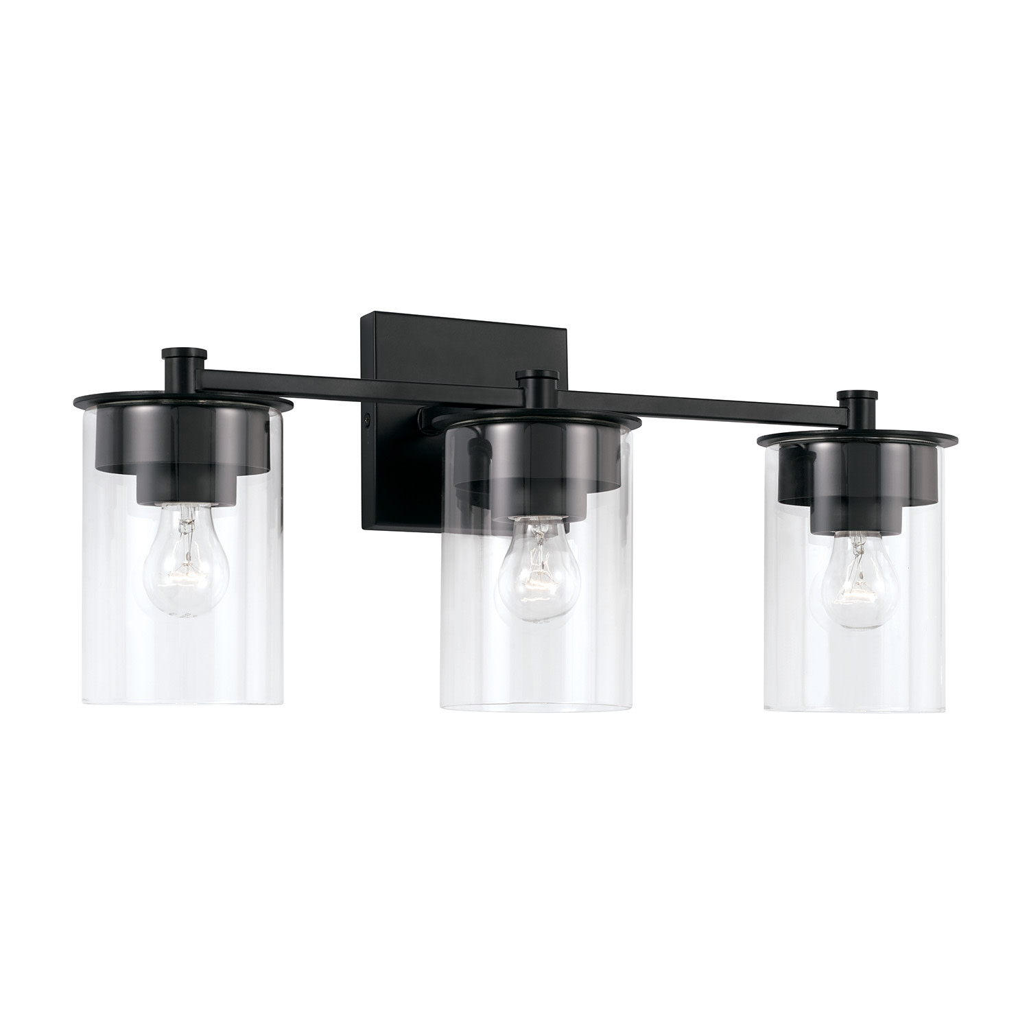 Photos - Chandelier / Lamp Mason Capital Lighting 146831-532  3 Light 21" Wide Bathroom Vanity Light Matte Black Indoor Lighting Bathroom Fixtures Vanit 