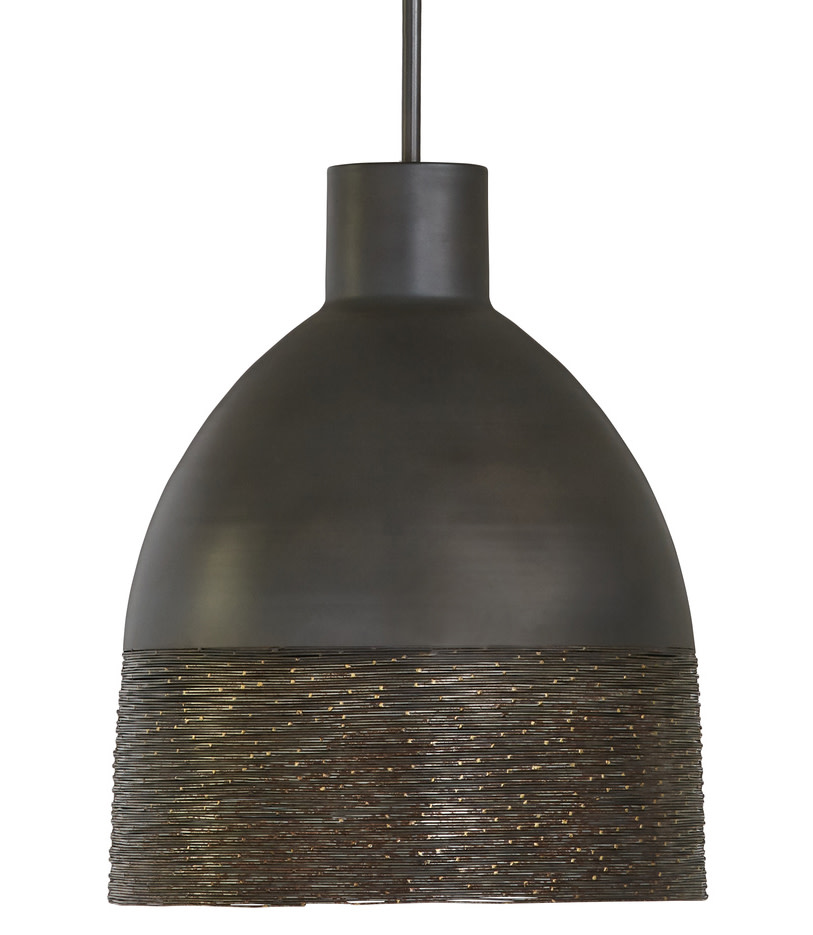 Photos - Chandelier / Lamp SANA Capital Lighting 335112  15" Wide Pendant Grey Iron Indoor Lighting Pendants 335112GI 