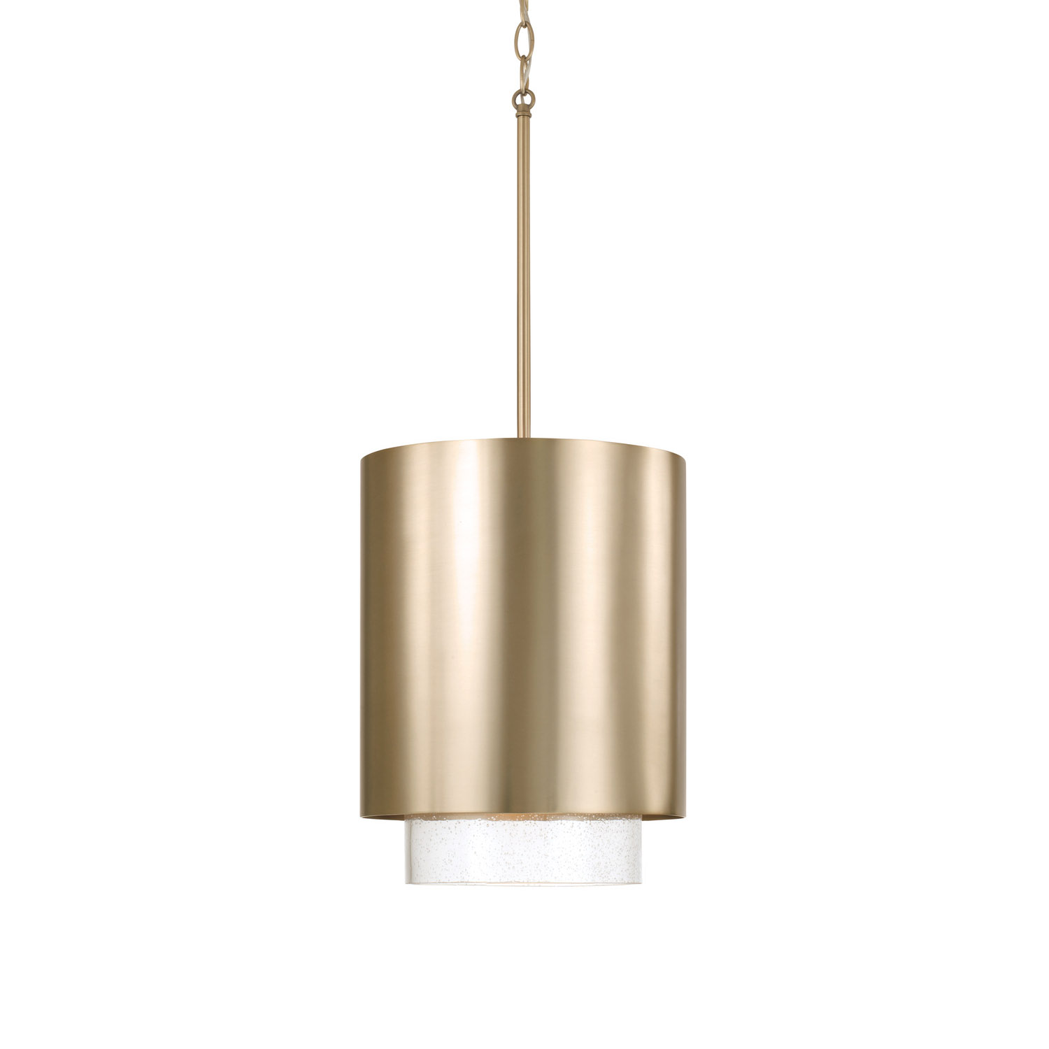 Photos - Chandelier / Lamp Capital Lighting 353011 Weller 12" Wide Pendant Matte Brass Indoor Lighting Pendants 353011MA