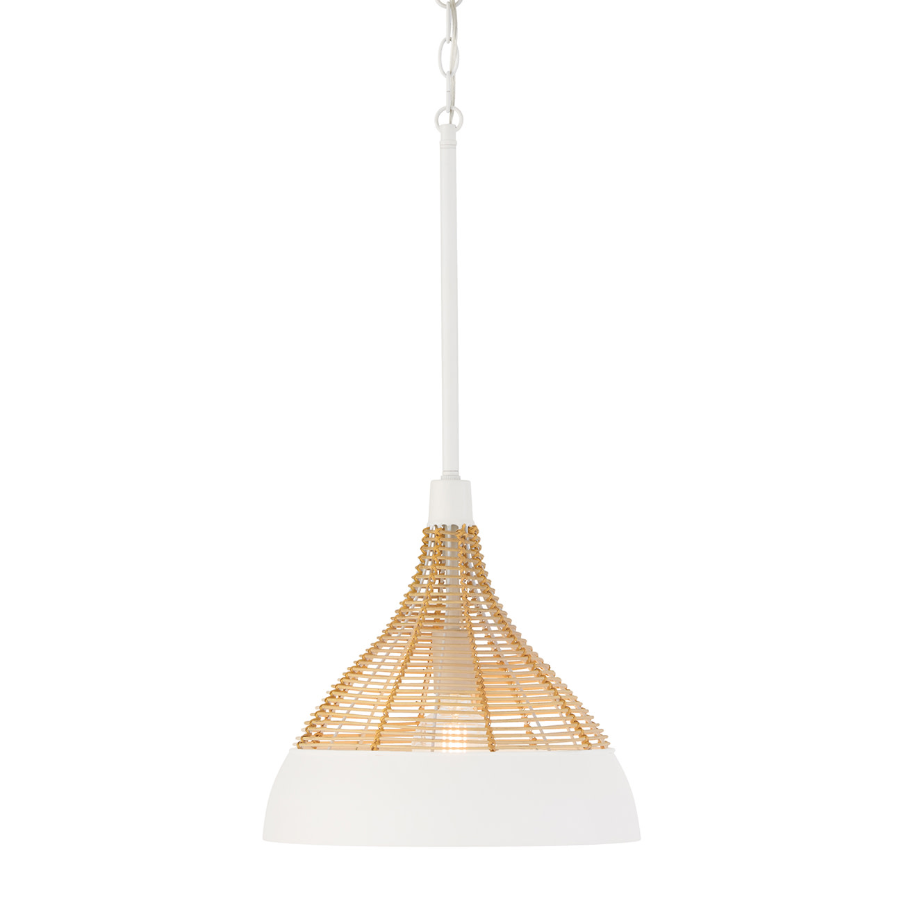 Capital Lighting 353911 Kali 14" Wide Pendant Matte White Indoor Lighting Pendants