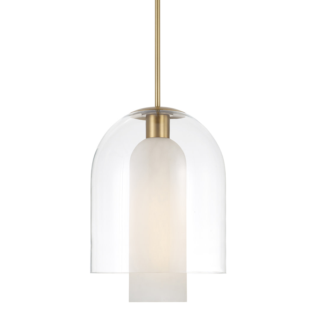 Capital Lighting 358911 Liz 12" Wide Pendant Aged Brass Indoor Lighting Pendants