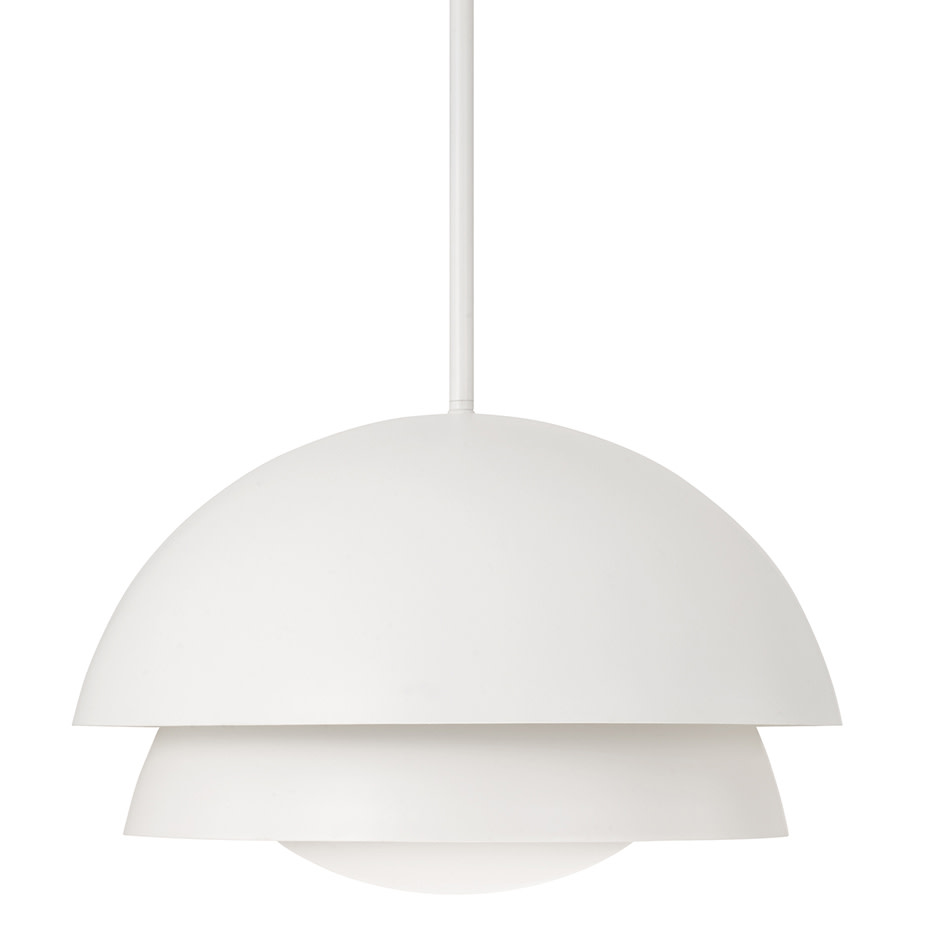 Photos - Chandelier / Lamp Jensen Capital Lighting 359211  18" Wide Pendant Matte White Indoor Lighting Pendants 359211WE 