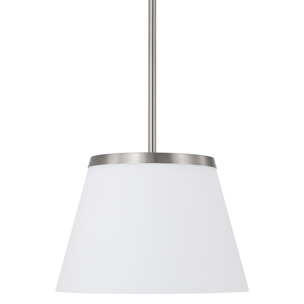 Photos - Chandelier / Lamp Drake Capital Lighting 361011  14" Wide Pendant Brushed Nickel Indoor Lighting Pendants 361011BN 