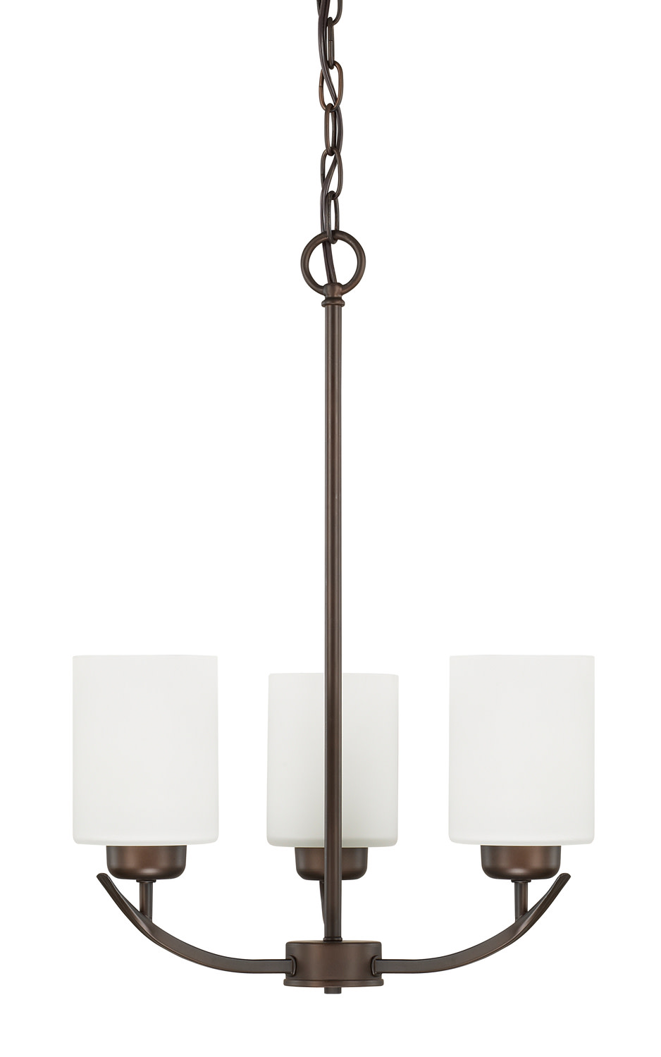 Photos - Chandelier / Lamp Dixon Capital Lighting 415231-338  3 Light 17" Wide Chandelier Bronze Indoor Lighting Chandeliers 415231BZ-338 