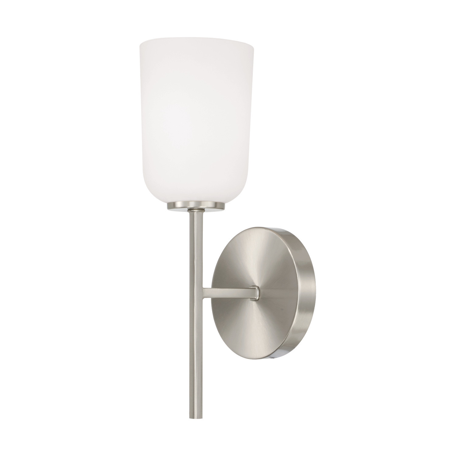 Photos - Chandelier / Lamp NICKEL Capital Lighting 648811-542 Lawson 14" Tall Wall Sconce Brushed  Indoor Lighting Wall Sconces 648811BN-542 
