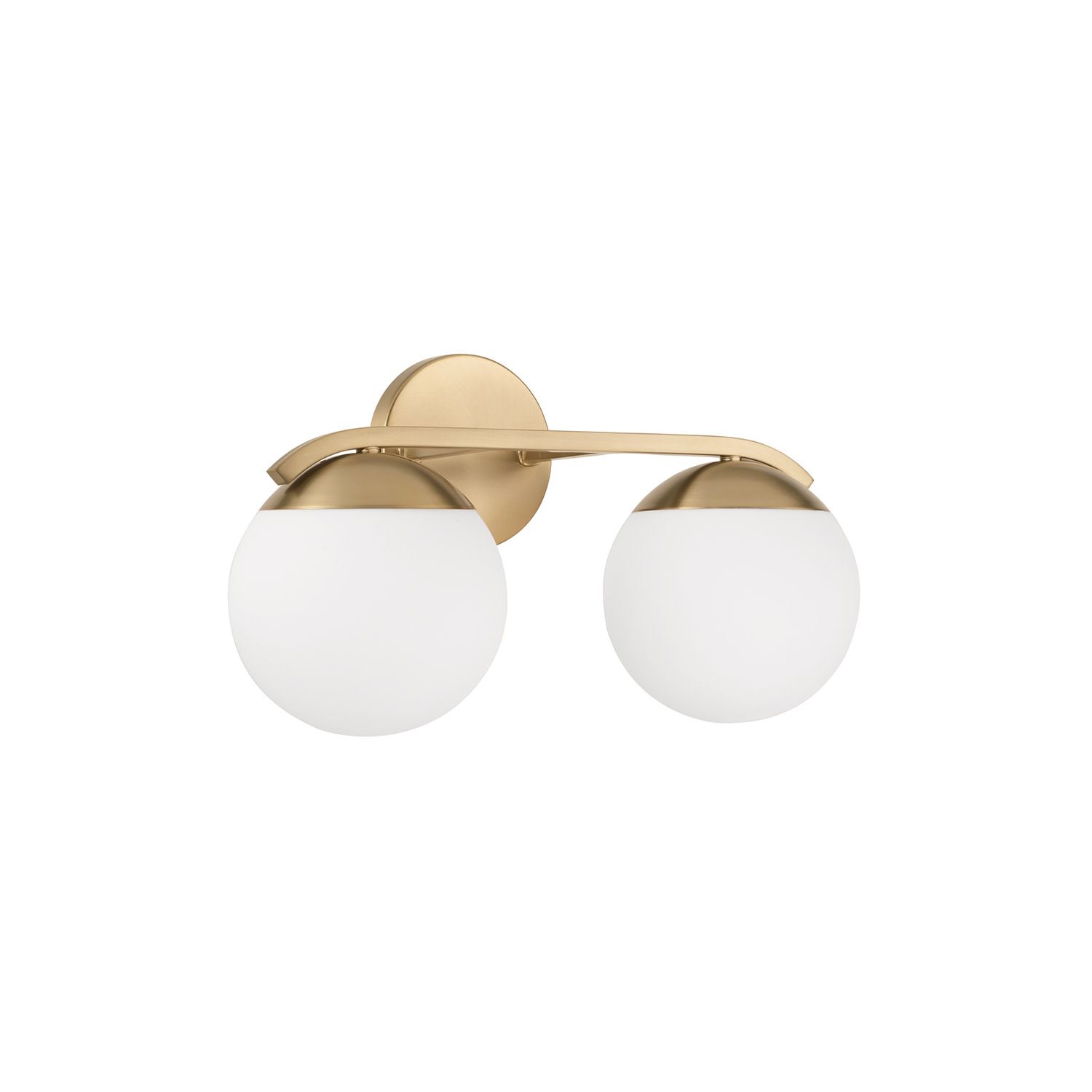 Photos - Chandelier / Lamp Oliver Capital Lighting AA1032  2 Light 17" Wide Vanity Light Matte Brass Indoor Lighting Bathroom Fixtures Vanity Light AA10 