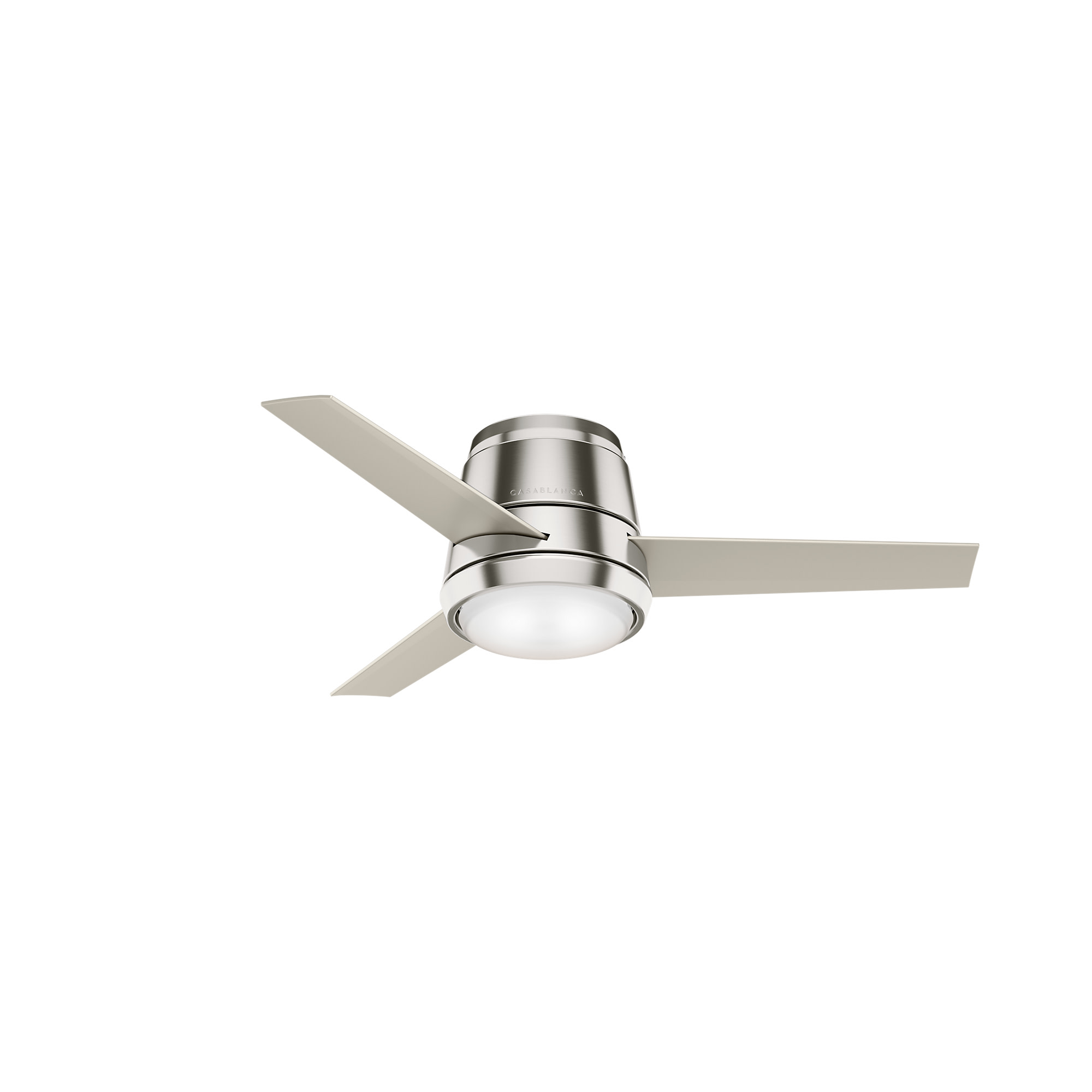Photos - Fan Casablanca Commodus 44 LED Low Profile Commodus 44" 3 Blade LED Indoor Ceiling  with Wall Control Included Brushed Nickel 