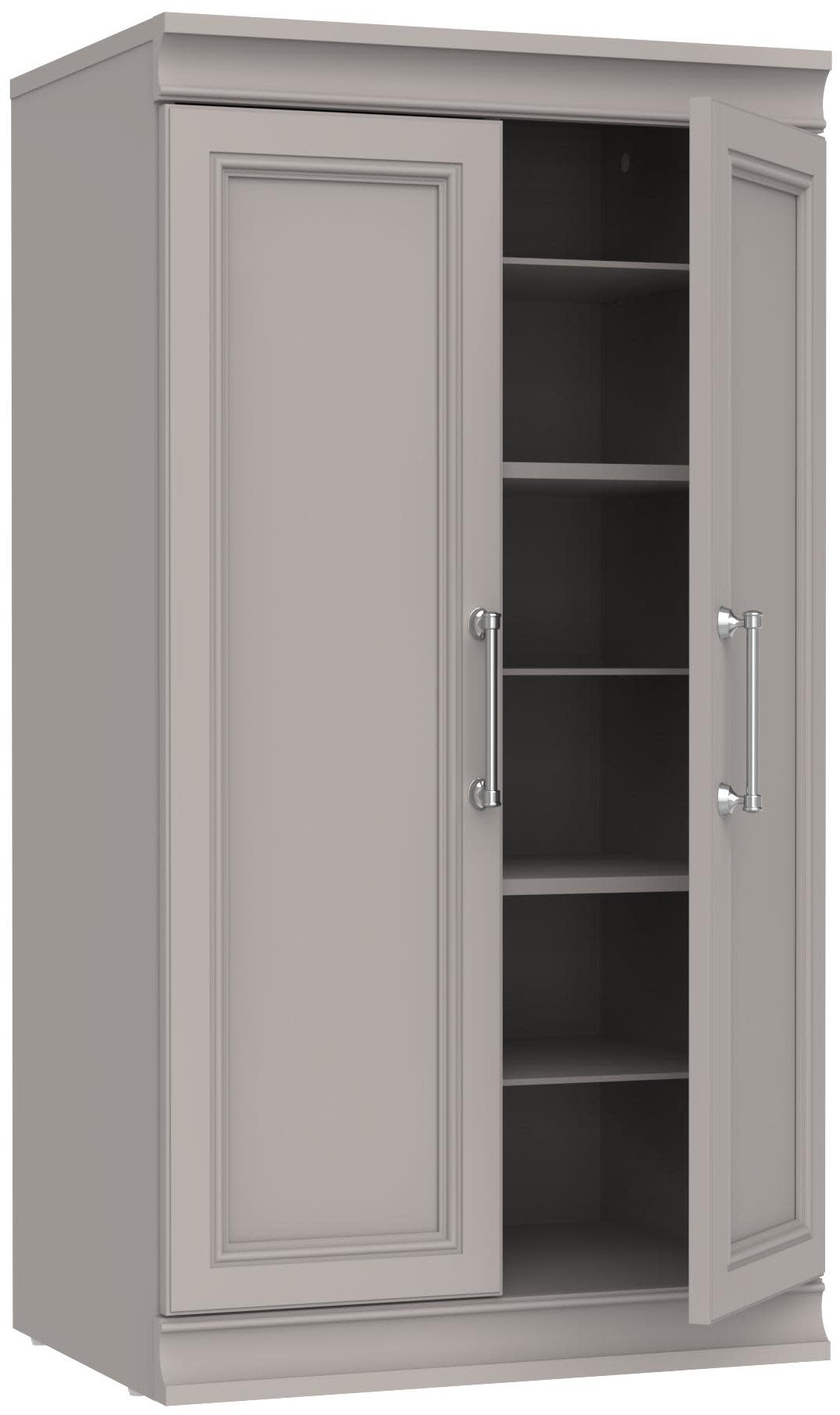 ClosetMaid MS-2116-12S1D Modular Storage 21"W x 40"H 12 Compartment Cubby End Table Storage Unit Cabinet Smoky Taupe Indoor Furniture Storage Accent