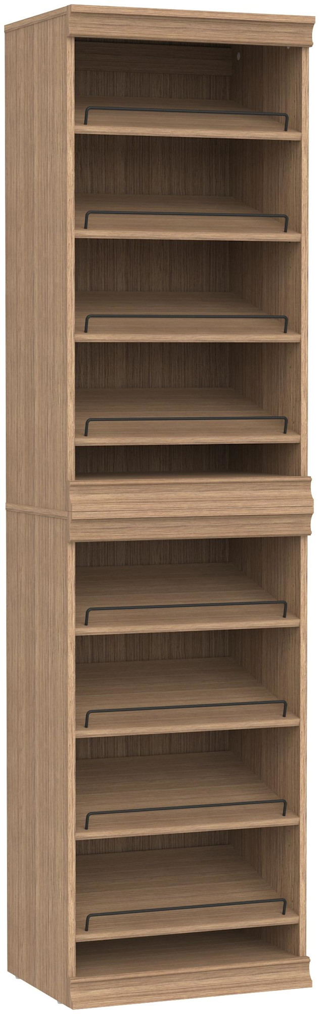 ClosetMaid MS-2116-8S Modular Storage Set of (2) 21"W 4 Shelf Storage System Shoe Rack Organizers Sand Storage and Organization Closet Organizers Shoe