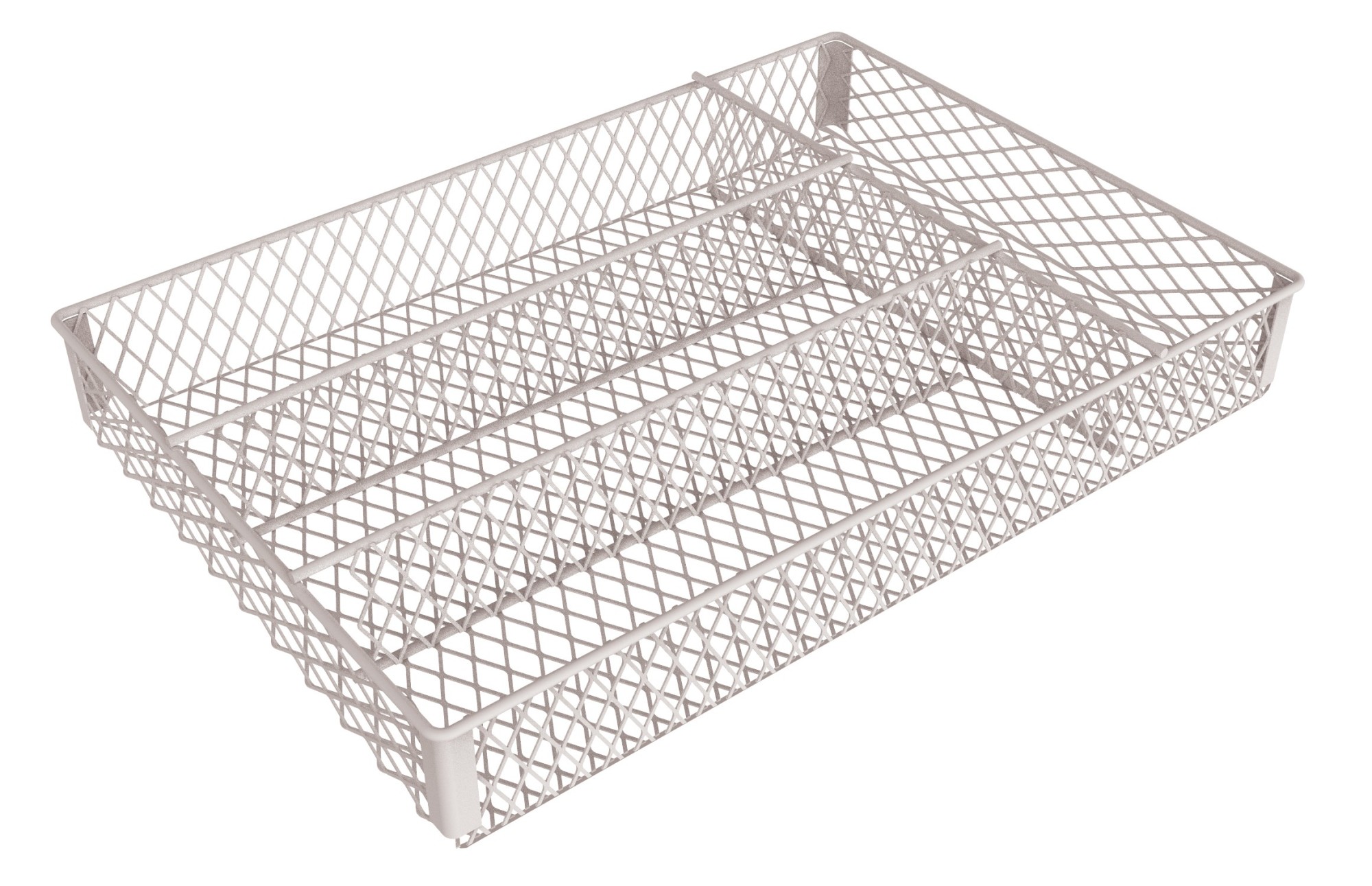 Photos - Furniture Hardware ClosetMaid 348100 Steel Frame 10" Wide Drop In Utensil Silverware Drawer Organizer White Storage and Organization Cabinet an 