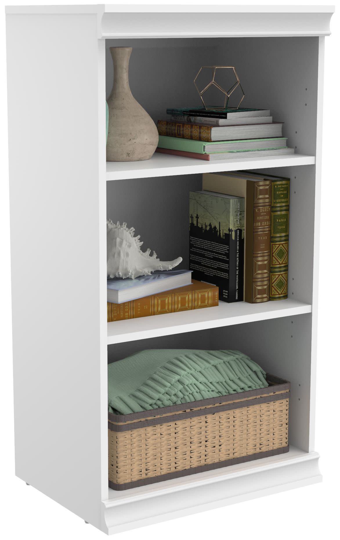 ClosetMaid 21MC-S Modular 21-1/2"W 3 Shelf Bookshelf Organization System Shelving Storage White Storage and Organization Closet Organizers Closet