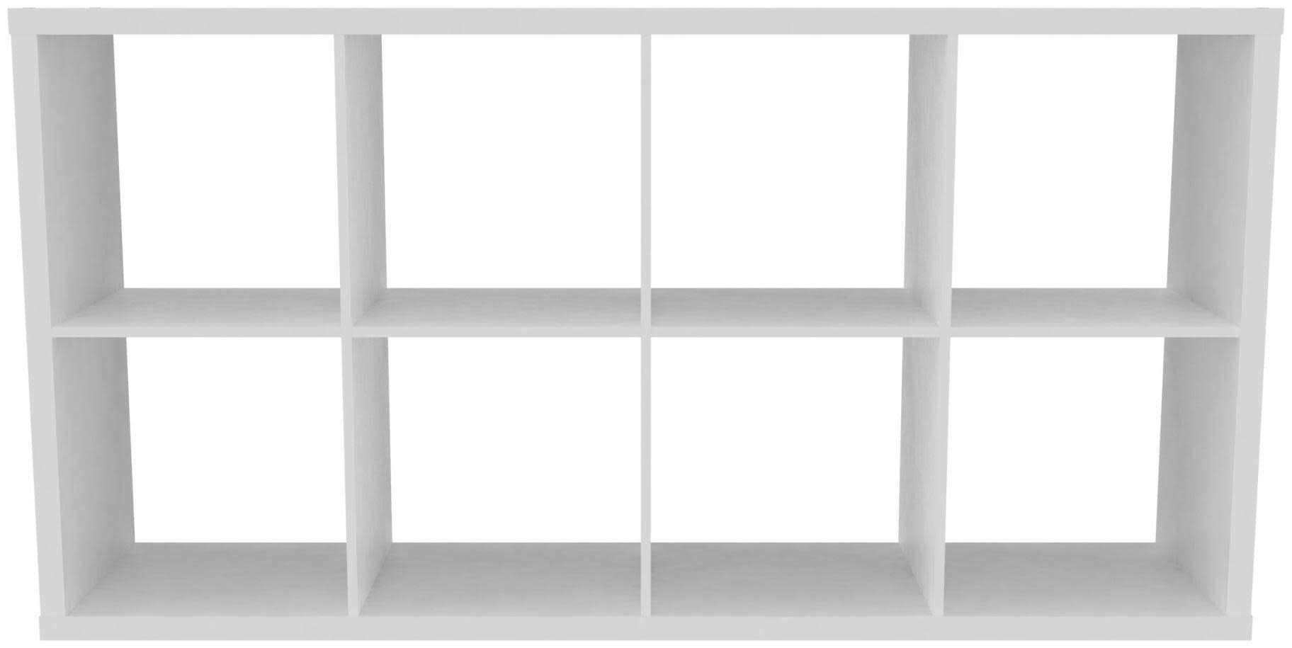 ClosetMaid 458-8CUBE Cube 29-13/16" Wide 8 Shelf Shelving Unit White Storage and Organization Home Organizers Shelving Units