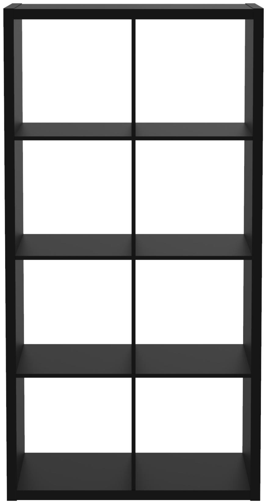 ClosetMaid 458-8CUBE Cube 29-13/16" Wide 8 Shelf Shelving Unit Black Storage and Organization Home Organizers Shelving Units